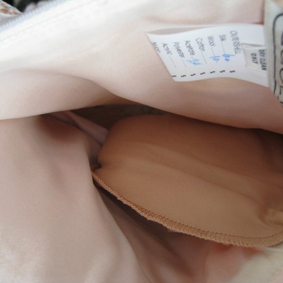 Michael Casey Ivory/Blush Alencon Lace Column Sheath Gown Long Dress Bridal Sz 6 - Picture 9 of 16